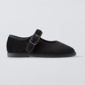 Zara Toddler Velvet black flats
